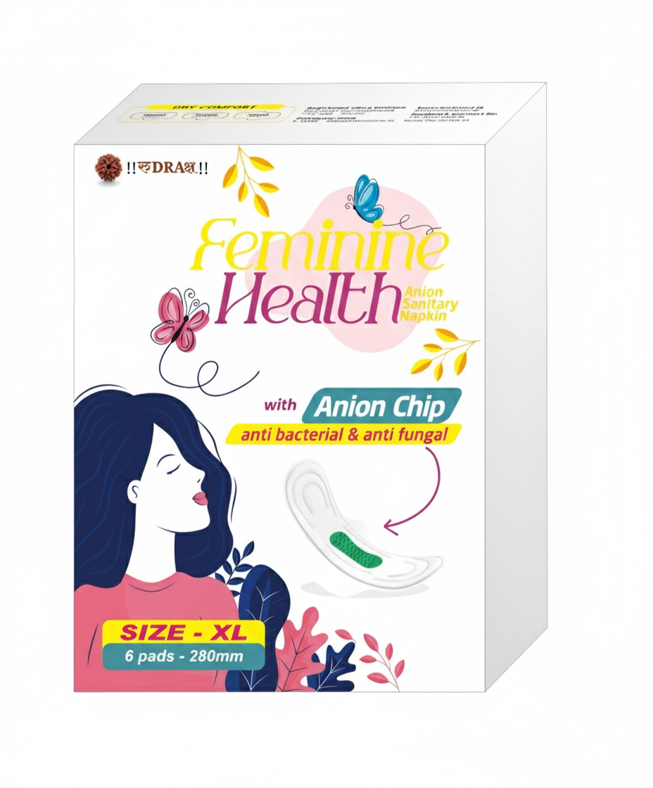 Feminine Health Anion Sanitary pads Pack Of 6